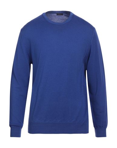 Retois Man Sweater Bright Blue Size Xxl Merino Wool
