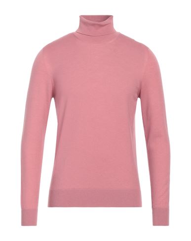 Gran Sasso Man Turtleneck Pastel Pink Size 38 Virgin Wool, Polyester