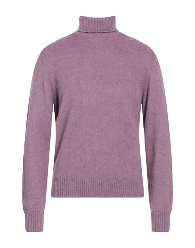 Retois Man Turtleneck Mauve Size M Acrylic, Wool, Alpaca Wool In Purple