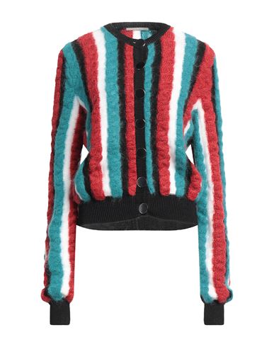 Marco De Vincenzo Woman Cardigan Turquoise Size 8 Viscose, Mohair Wool, Polyamide, Acrylic, Wool In Blue