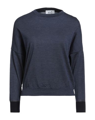 Niū Woman Sweater Navy Blue Size L Wool, Viscose, Polyamide, Polyester