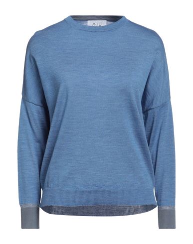 Niū Woman Sweater Blue Size M Wool, Viscose, Polyamide, Polyester