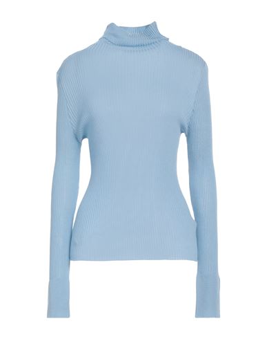 Roberto Collina Woman Turtleneck Light Blue Size M Merino Wool