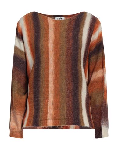 Jacqueline De Yong Woman Sweater Rust Size L Acrylic, Polyester In Red