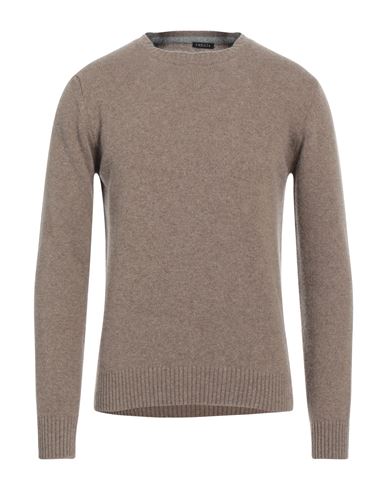 Retois Man Sweater Khaki Size L Virgin Wool In Beige