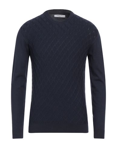Hamaki-ho Man Sweater Navy Blue Size Xxl Viscose, Nylon