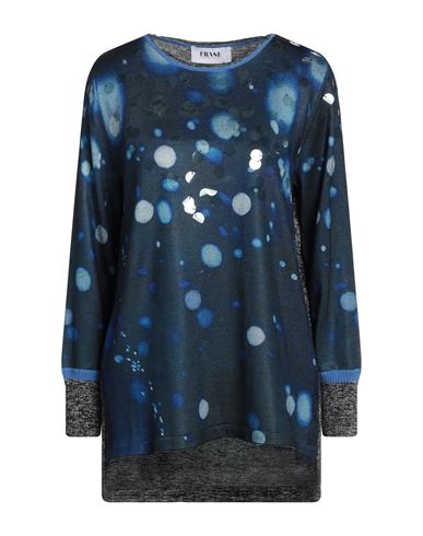 Frase Francesca Severi Woman Sweater Blue Size 10 Polyester, Viscose, Virgin Wool