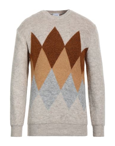 Shop Sseinse Man Sweater Light Grey Size Xl Acrylic, Polyester, Elastane