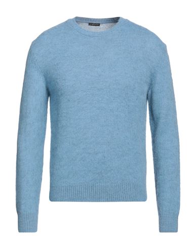 Retois Man Sweater Pastel Blue Size M Acrylic, Merino Wool, Alpaca Wool