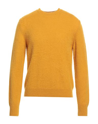 Retois Man Sweater Ocher Size M Virgin Wool In Yellow