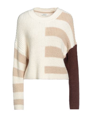 Only Woman Sweater Beige Size Xs Acrylic, Polyester, Nylon, Elastane