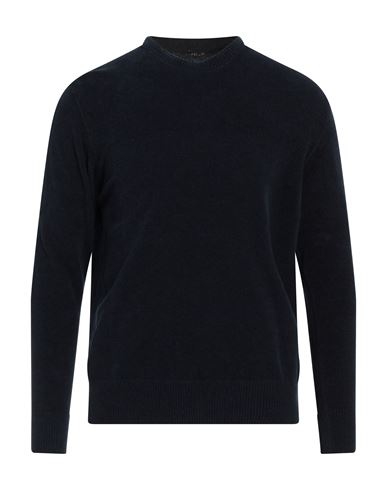 Retois Man Sweater Midnight Blue Size L Cotton In Blue