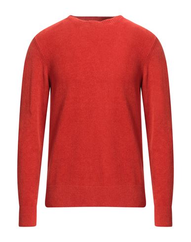 Retois Man Sweater Tomato Red Size M Cotton