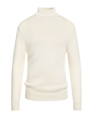 Retois Man Turtleneck Ivory Size Xxl Merino Wool In Neutral