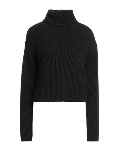 Kontatto Woman Turtleneck Black Size Onesize Acrylic, Mohair Wool, Polyamide