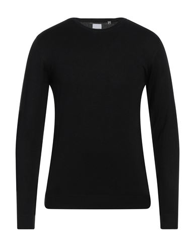 Shop Stilosophy Man Sweater Black Size Xxl Viscose, Nylon