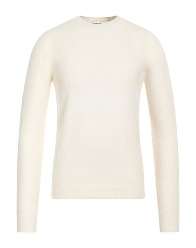 Shop Roberto Collina Man Sweater Ivory Size 36 Cotton, Nylon, Elastane In White