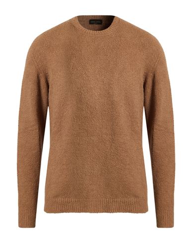 Roberto Collina Man Sweater Light Brown Size 42 Cotton, Nylon, Elastane In Brown
