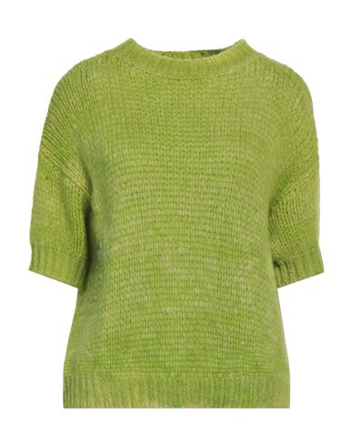 Roberto Collina Woman Sweater Acid Green Size Xs Baby Alpaca Wool, Nylon, Wool