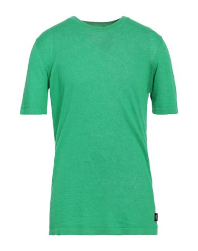 Hevo Hevò Man Sweater Green Size L Linen, Cotton