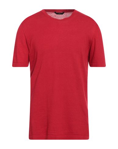 Hevo Hevò Man Sweater Red Size M Linen, Cotton