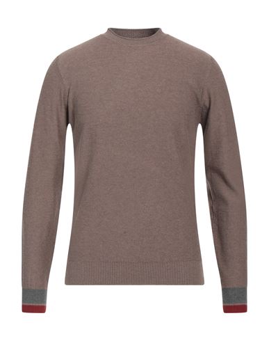 Dooa Man Sweater Khaki Size L Polyester, Nylon, Viscose, Acrylic, Wool In Beige