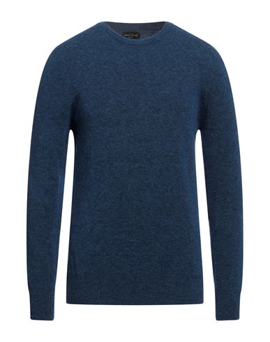 Roberto Collina Man Sweater Midnight Blue Size 44 Polyamide, Wool, Baby Alpaca Wool, Elastane