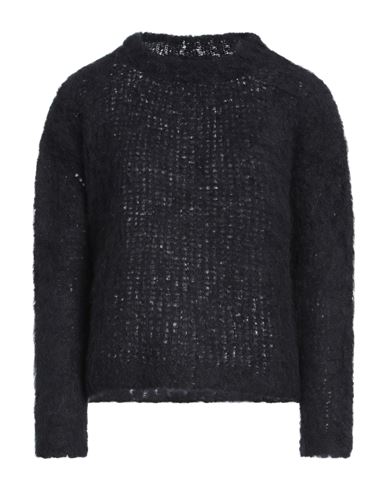 ROBERTO COLLINA ROBERTO COLLINA WOMAN SWEATER MIDNIGHT BLUE SIZE S BABY ALPACA WOOL, WOOL, NYLON