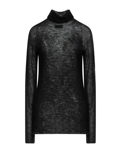 Roberto Collina Woman Turtleneck Black Size L Cashmere, Silk