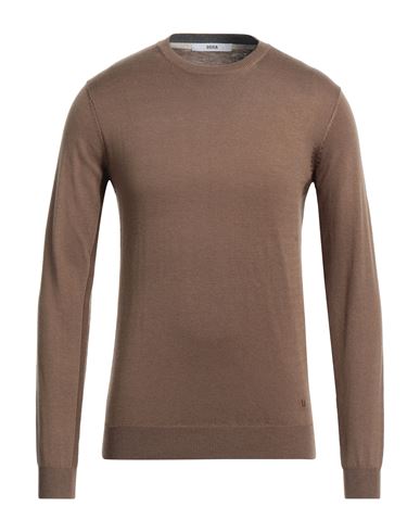 Shop Dooa Man Sweater Khaki Size Xl Polyester, Acrylic, Nylon, Merino Wool In Beige