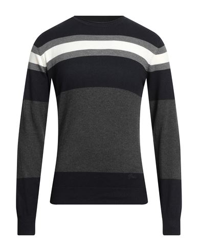Dooa Man Sweater Navy Blue Size Xl Polyester, Nylon, Viscose, Acrylic, Wool In Black