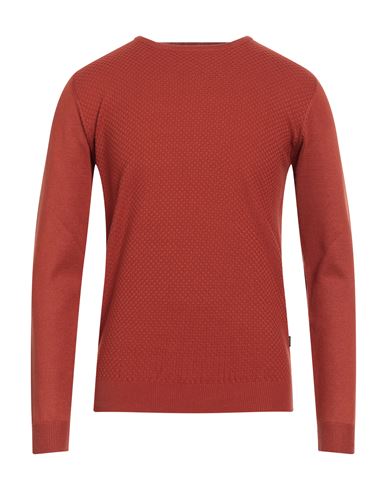 Dooa Man Sweater Rust Size Xxl Viscose, Nylon In Red