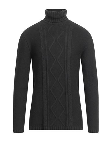 Roberto Cavalli Man Turtleneck Black Size L Wool, Acrylic