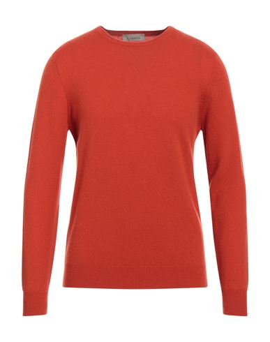 Laneus Man Sweater Tomato Red Size 44 Cashmere