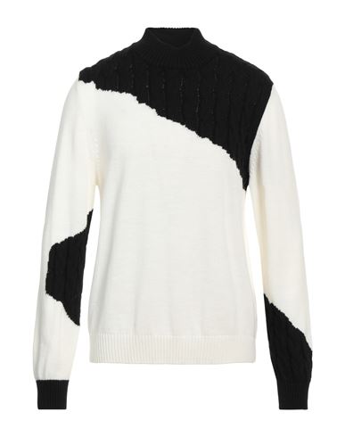Alessandro Dell'acqua Man Turtleneck Ivory Size Xxl Acrylic, Viscose, Wool, Alpaca Wool In White