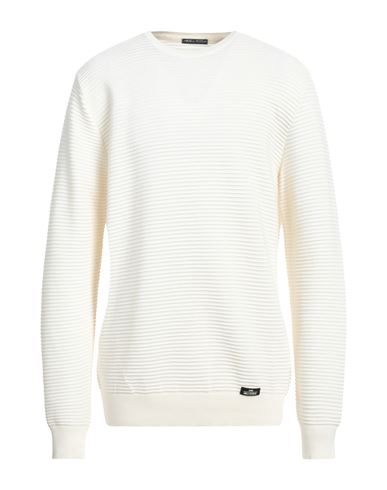 Alessandro Dell'acqua Man Sweater Ivory Size 3xl Merino Wool, Dralon In White