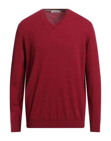 Kangra Man Sweater Brick Red Size 44 Cashmere