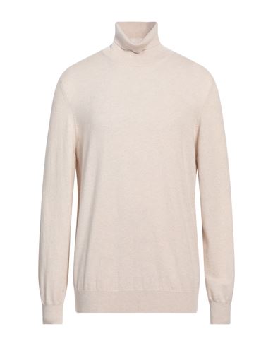 Gran Sasso Man Turtleneck Beige Size 48 Cashmere In White