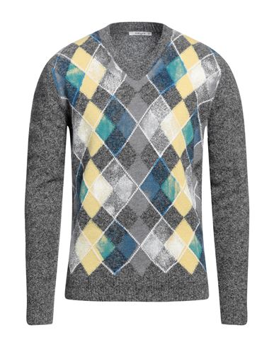 Kangra Man Sweater Lead Size 40 Wool, Polyamide, Cotton In Grey