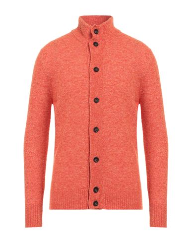 Kangra Man Cardigan Orange Size 40 Wool, Polyamide, Cotton