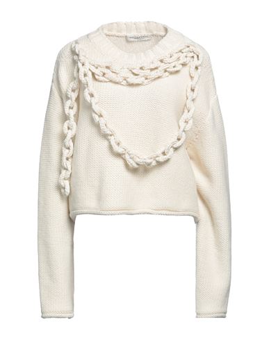 Philosophy Di Lorenzo Serafini Woman Sweater Cream Size 6 Virgin Wool, Polyamide, Elastane In White