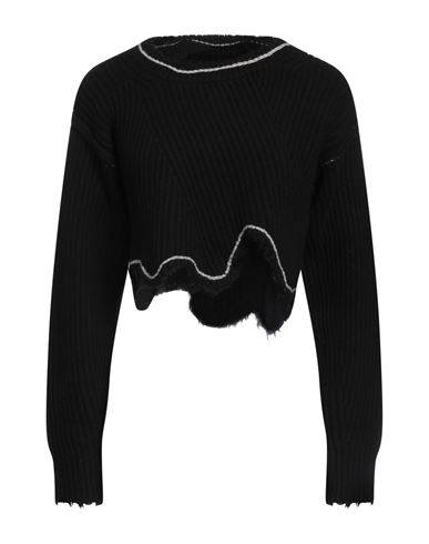 Isabel Benenato Woman Sweater Black Size 4 Cashmere, Wool