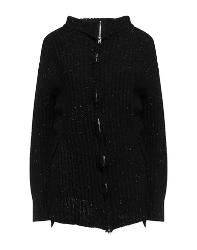 Marni Woman Cardigan Black Size 4 Recycled Wool, Recycled Polyamide, Viscose