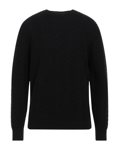 Kangra Cashmere G.collo ml Cot Crepe Fin.19 In Black
