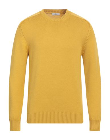 Paolo Pecora Man Sweater Ocher Size Xl Virgin Wool In Yellow