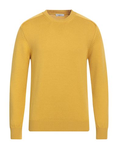 PAOLO PECORA PAOLO PECORA MAN SWEATER OCHER SIZE XL VIRGIN WOOL