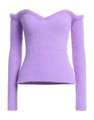 Off-white Woman Sweater Lilac Size 6 Polyamide In Purple