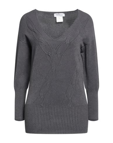 Pianurastudio Woman Sweater Lead Size Xl Viscose, Polyamide In Grey