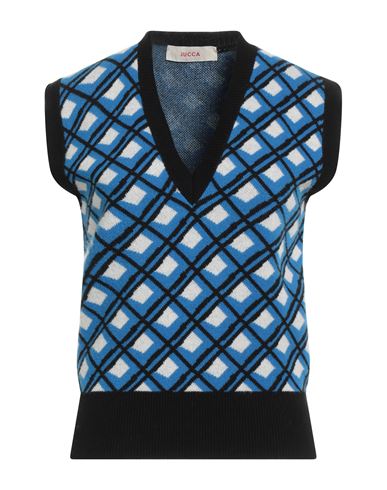 Jucca Woman Sweater Azure Size S Virgin Wool In Blue