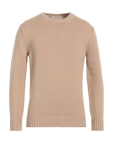 Shop Kangra Man Sweater Beige Size 40 Merino Wool
